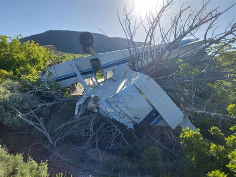 Two have died in a Utah mountain plane crash and a third who was injured got flown out by helicopter